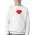 I Heart My Wawa Raglan Baseball Tee Youth Crewneck Sweatshirt