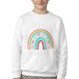 Hello Nursery Pencil Rainbow Back To School Boys Girls Premium Tri-Blend Youth Crewneck Sweatshirt Hello Nursery Pencil Rainbow Back To School Boys Girls Premium Tri-Blend Youth Crewneck Sweatshirt