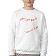 Hit Hard Run Fast Turn Left Baseball Player & Fan Premium Tri-Blend Youth Crewneck Sweatshirt