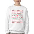 Ho Ho Homerun Baseball Ugly Christmas Sweater Party Hitter Youth Crewneck Sweatshirt Ho Ho Homerun Baseball Ugly Christmas Sweater Party Hitter Youth Crewneck Sweatshirt