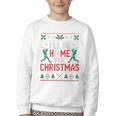 I’Ll Be Home For Christmas Baseball Ugly Sweater Art Youth Crewneck Sweatshirt I’Ll Be Home For Christmas Baseball Ugly Sweater Art Youth Crewneck Sweatshirt