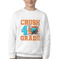 I'm Ready To Crush 4th Grade Hockey Kids Back To School Premium Tri-Blend Youth Crewneck Sweatshirt I'm Ready To Crush 4th Grade Hockey Kids Back To School Premium Tri-Blend Youth Crewneck Sweatshirt