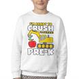 I'm Ready To Crush Pre-K Excavator Back To School Boys Youth Crewneck Sweatshirt