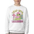 Leap Into Learning Cute Frog Kawaii Back To School Kids Youth Crewneck Sweatshirt