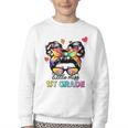 Little Miss First Grade Back To School 1st Grade Girls Youth Crewneck Sweatshirt Little Miss First Grade Back To School 1st Grade Girls Youth Crewneck Sweatshirt