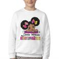 Little Miss Kindergarten Afro Puff Girl Back To School Youth Crewneck Sweatshirt Little Miss Kindergarten Afro Puff Girl Back To School Youth Crewneck Sweatshirt