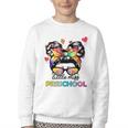 Little Miss Preschool Back To School Messy Kids Girls Youth Crewneck Sweatshirt Little Miss Preschool Back To School Messy Kids Girls Youth Crewneck Sweatshirt