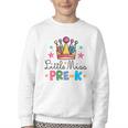 Miss Pre-K Pencils Crown Cute Back To School First Day Girls Youth Crewneck Sweatshirt Miss Pre-K Pencils Crown Cute Back To School First Day Girls Youth Crewneck Sweatshirt