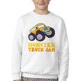 Monster Truck Jam School Bus Yellow Back To School Toddlers Youth Crewneck Sweatshirt Monster Truck Jam School Bus Yellow Back To School Toddlers Youth Crewneck Sweatshirt