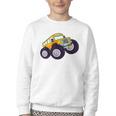 Monster Truck School Bus Yellow Back To School Kids Toddler Youth Crewneck Sweatshirt Monster Truck School Bus Yellow Back To School Kids Toddler Youth Crewneck Sweatshirt