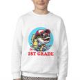 O’Fish-Ally a 1st Grade Mom Back To School Premium Tri-Blend Youth Crewneck Sweatshirt