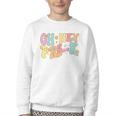 Oh Hey Pre-K Groovy Retro First Day Back To School Youth Crewneck Sweatshirt Oh Hey Pre-K Groovy Retro First Day Back To School Youth Crewneck Sweatshirt