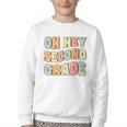 Oh Hey Second Grade Cute Groovy Back To School 2nd Grade Youth Crewneck Sweatshirt Oh Hey Second Grade Cute Groovy Back To School 2nd Grade Youth Crewneck Sweatshirt