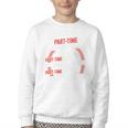 Part Time Warm Up Partner Pitching Baseball Full Time Dad Youth Crewneck Sweatshirt Part Time Warm Up Partner Pitching Baseball Full Time Dad Youth Crewneck Sweatshirt