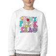 In My Pre-K Era Back To School Retro Groovy Preschool Youth Crewneck Sweatshirt