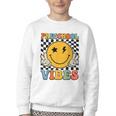 Preschool Vibes Retro Groovy Back To School Pre-K Youth Crewneck Sweatshirt Preschool Vibes Retro Groovy Back To School Pre-K Youth Crewneck Sweatshirt