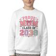 Proud Mom Class Of 2038 Retro Kindergarten Back To School Youth Crewneck Sweatshirt