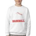 Proud Sister Of A Baseball Senior Class Of 2026 Graduation Youth Crewneck Sweatshirt