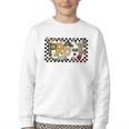 Retro Checkered Back To School Pre K Dude Cute Kid Preschool Youth Crewneck Sweatshirt Retro Checkered Back To School Pre K Dude Cute Kid Preschool Youth Crewneck Sweatshirt