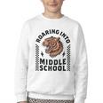 Roaring Into Middle School Tiger Back To School Boy Girl Kid Youth Crewneck Sweatshirt Roaring Into Middle School Tiger Back To School Boy Girl Kid Youth Crewneck Sweatshirt