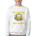 School Bus Driver Kindness Humor Back To School Quote Premium Tri-Blend Youth Crewneck Sweatshirt