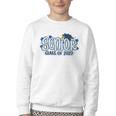 Senior 2027 Blue Girls Class Of 27 Back To School Youth Crewneck Sweatshirt Senior 2027 Blue Girls Class Of 27 Back To School Youth Crewneck Sweatshirt