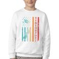 Senior 2027 Class Of 2027 Graduation USA Flag Back To School Performance Youth Crewneck Sweatshirt