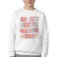 In My Sixth Grade Era Cute Groovy 6th Grade Back To School Youth Crewneck Sweatshirt