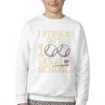 I Struck Out 100 Days Of School Baseball Fan Students Batter Premium Tri-Blend Youth Crewneck Sweatshirt I Struck Out 100 Days Of School Baseball Fan Students Batter Premium Tri-Blend Youth Crewneck Sweatshirt