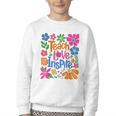 Teach Love Inspire Back To School Youth Crewneck Sweatshirt Teach Love Inspire Back To School Youth Crewneck Sweatshirt
