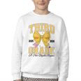 Third Grade Back To School First Day Pencil Bow 2025 Girls Youth Crewneck Sweatshirt