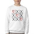 Tic Tac Toe Love Hearts Romantic Valentine Raglan Baseball Tee Youth Crewneck Sweatshirt Tic Tac Toe Love Hearts Romantic Valentine Raglan Baseball Tee Youth Crewneck Sweatshirt