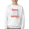 Tired Baseball Mom Club Baseball Mama Mother's Day Youth Crewneck Sweatshirt Tired Baseball Mom Club Baseball Mama Mother's Day Youth Crewneck Sweatshirt
