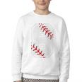 Vintage Baseball 8 Jersey Number 8 Youth Crewneck Sweatshirt Vintage Baseball 8 Jersey Number 8 Youth Crewneck Sweatshirt