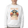Watch Out Fourth Grade 2026 Back To School 4th Grade Boys Premium Tri-Blend Youth Crewneck Sweatshirt Watch Out Fourth Grade 2026 Back To School 4th Grade Boys Premium Tri-Blend Youth Crewneck Sweatshirt
