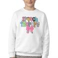 Women Speech Therapy Coquette Bow Pencil Back To School SLP Youth Crewneck Sweatshirt