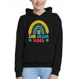 2nd Grade Vibes Back To School Rainbow Second Grade Graphic Youth Hoodie