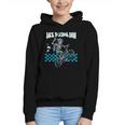 Back To School Bruh Boy Skeleton Riding On a BMX Bike Graphic Youth Hoodie