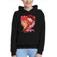 Baseball Heart Valentine Baseball Ice Cream Drip Boys Girls Graphic Youth Hoodie