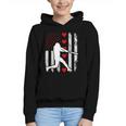 Baseball Silhouette Heart USA Flag Hearts American Boys Kids Graphic Youth Hoodie