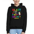 Blast Off Into First Grade Squad First Day Back To School Graphic Youth Hoodie