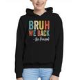 Bruh We Back Vice Principal Retro Vintage Back To School Graphic Youth Hoodie