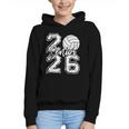 Class Of 2026 Volleyball Senior 2026 Back To School Graphic Youth Hoodie