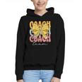 Coach Team Groovy Coquette Bow Cute Back To School Graphic Youth Hoodie Coach Team Groovy Coquette Bow Cute Back To School Graphic Youth Hoodie