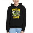 Diggin 4th Grade Bulldozer Back To School Graphic Youth Hoodie