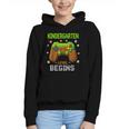 First Day Of Kindergarten Level Begins Back To School Graphic Youth Hoodie First Day Of Kindergarten Level Begins Back To School Graphic Youth Hoodie