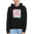 First Grade Back To School Girls Kids Coquette Bows Retro Graphic Youth Hoodie
