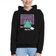 Frog Hates Math Kawaii Science Back To School Kids Graphic Youth Hoodie