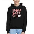 Happy Back To School 1st Day Toddler Girl Boho Coquette Bows Graphic Youth Hoodie Happy Back To School 1st Day Toddler Girl Boho Coquette Bows Graphic Youth Hoodie