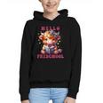 Hello Preschool Cute Highland Cow Lover Back To School Graphic Youth Hoodie Hello Preschool Cute Highland Cow Lover Back To School Graphic Youth Hoodie